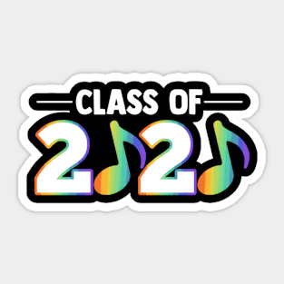 Band Geek Music Class Of 2020 Graduation Sticker